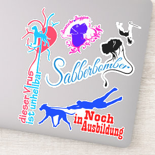 Contour Pegatina Picture Great Dane