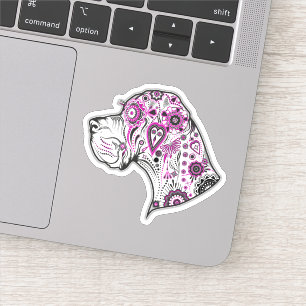 Contour Pegatina Tattoo Great Dane