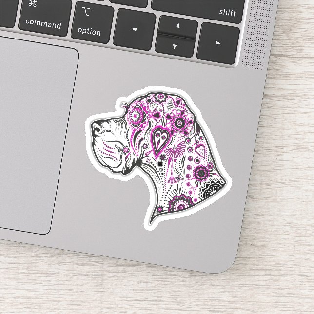 Contour Pegatina Tattoo Great Dane (Detalle)