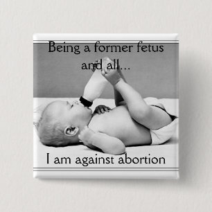 contra el aborto, botón