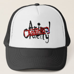 Contra el gorra animal de la crueldad