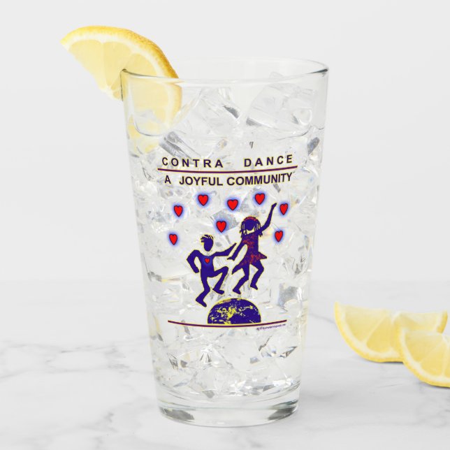 Contra el vidrio de cerveza de la danza (Anverso (hielo))