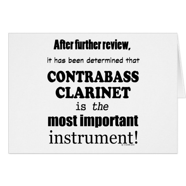 Contrabass Clarinet Instrumento más importante (Anverso (Horizontal))