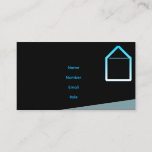 Contractor moderno y tarjeta de visita para mejora