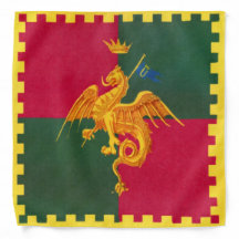 Contrada del Drago (Dragón) Palio di Siena Bandana