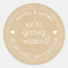 Contraer matrimonio salva el Sello para sobres de 