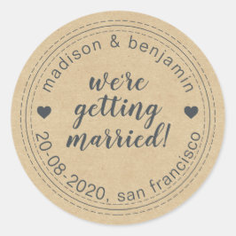 Contraer matrimonio salva el Sello para sobres de 