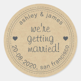 Contraer matrimonio salva el Sello para sobres de 