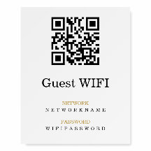 Contraseña Wifi y código QR personalizado de red