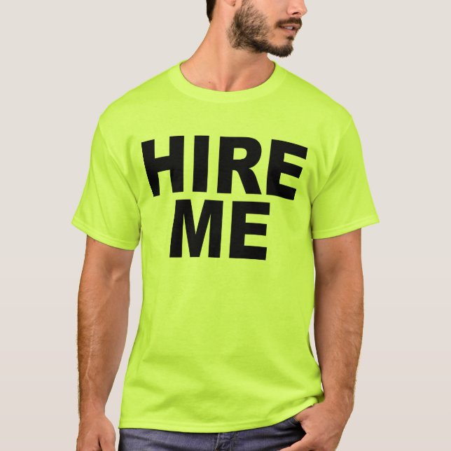 ¡Contráteme! Camiseta brillante (Anverso)