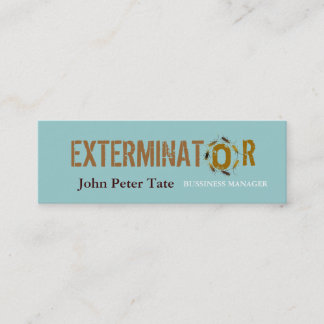 Control de parásito - tarjeta de visita