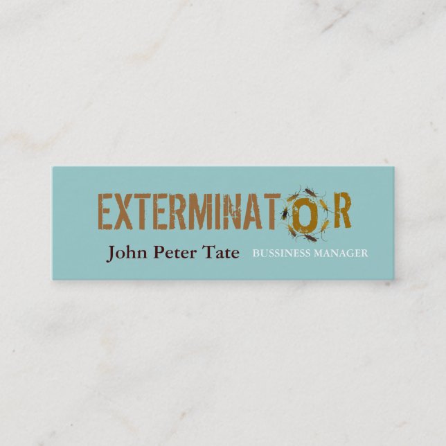 Control de parásito - tarjeta de visita (Anverso)