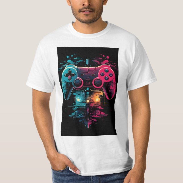 Controlador de la camiseta de la vida - Gra de jue (Anverso)