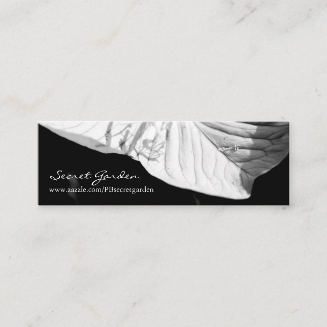 Conversación1Fotografía floral Mini tarjeta de vis (Anverso)