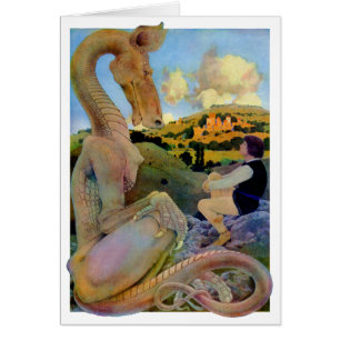 Conversación de Maxfield Parrish con un dragón