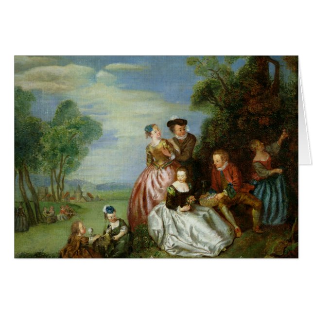 Conversación en un parque (Anverso (Horizontal))