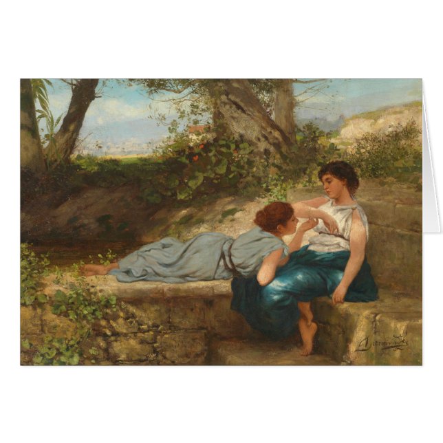 Conversación - tarjeta del arte (Anverso (Horizontal))