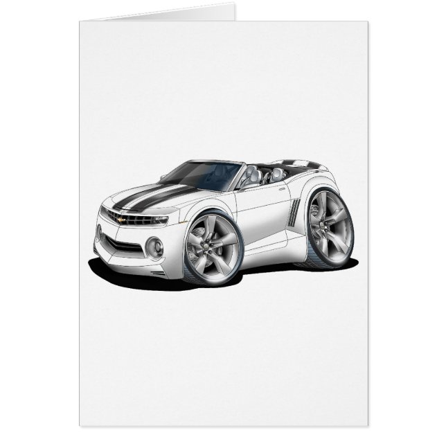 Convertible Blanco-Negro 2012 de Camaro (Frente)