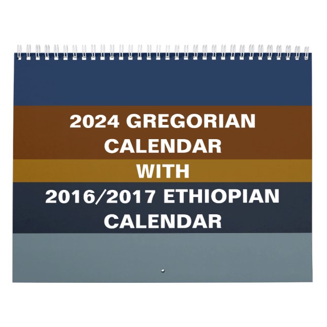 Convertidor de calendario de pared etíope de 2024 (Tapa)