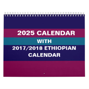 Convertidor de calendario de pared etíope de 2025