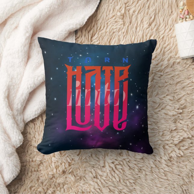 Convierte el Odio en Amor | Almohada Decorativa (Manta)