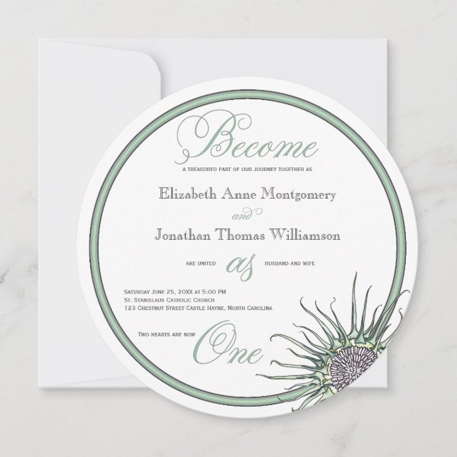 Conviértete en una invitación escocesa a la boda d (Anverso)