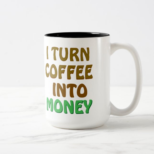 Convierto café en tazas de café de dinero (Derecha)
