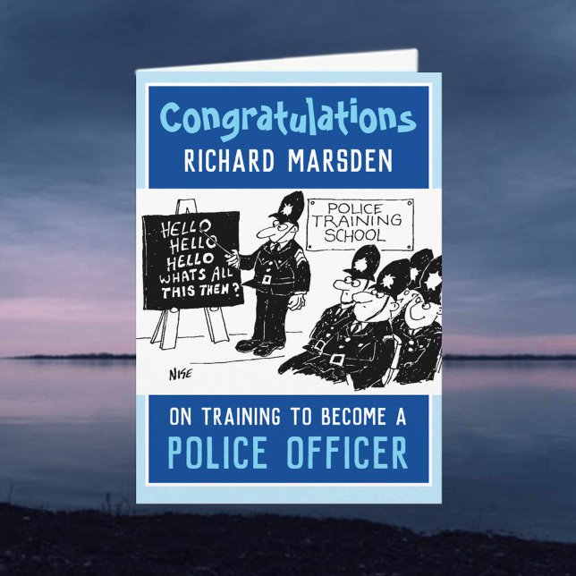 Convirtiéndose en una tarjeta de oficial de policí (Subido por el creador)