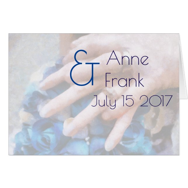 Convite de casamento 2 transparências (Anverso (Horizontal))