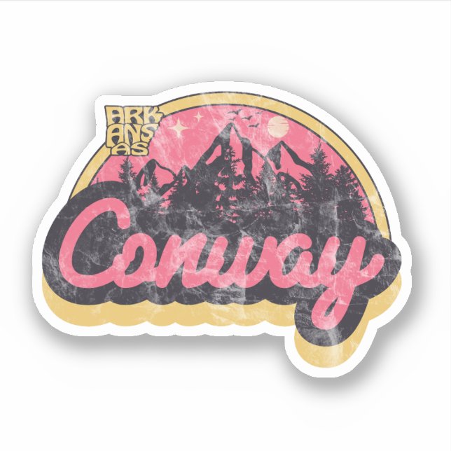 Conway, Arkansas Pegatina (Anverso)