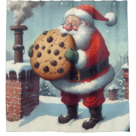 Cookie de Santa - Cortina de ducha para Navidades