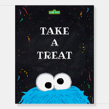 Cookie Monster | 1 Cumpleaños Toma Un Rótulo De Tr