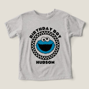 Cookie Monster Checkered Birday Boy