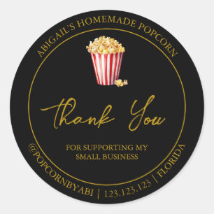 Cookies caseras simples etiqueta de agradecimiento