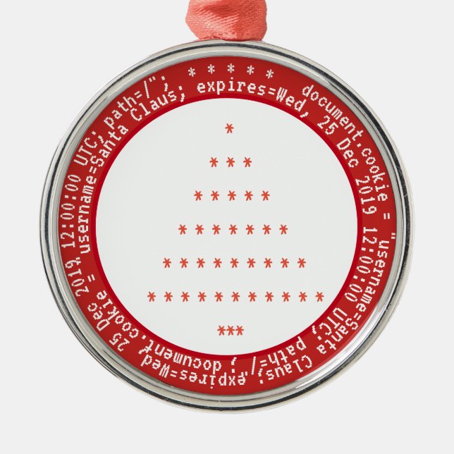 Cookies de navegador para el adorno navideño (Frente)