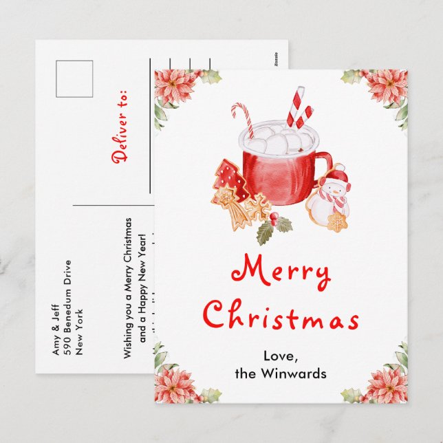 Cookies de vacaciones y Navidad de los arándanos r (Anverso / Reverso)