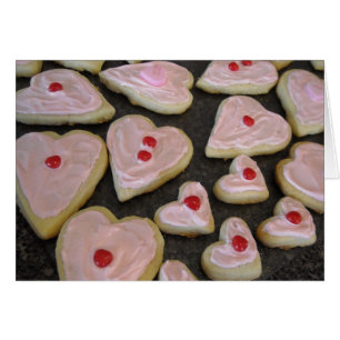 Cookies del corazón rosado