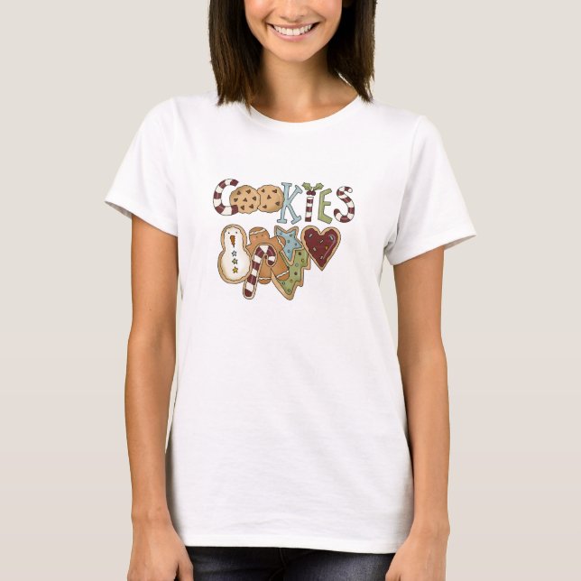 Cookies para camisetas y regalos de Santa (Anverso)