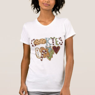 Cookies para camisetas y regalos de Santa