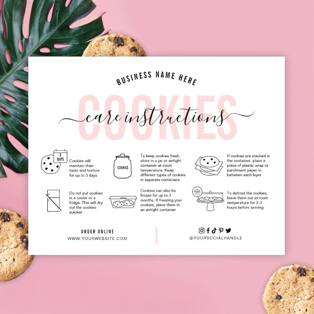 Cookies Tarjeta de atención de escritura moderna r (Subido por el creador)