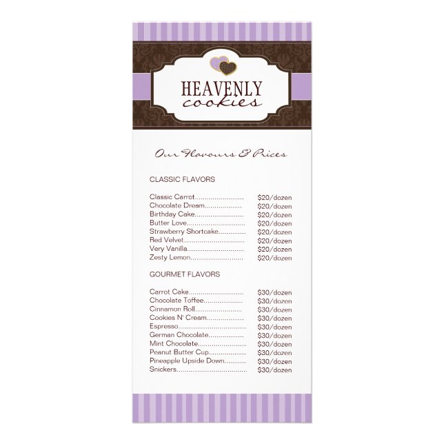 Cookies / Tarjeta para cremallera de panadería (Frente)