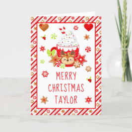 Cookies y Cocoa Rojo Feliz Navidad