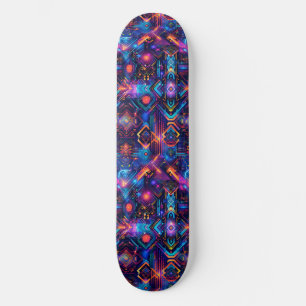 Cool Animé Cyberpunk Skateboard Diseñado Japonés