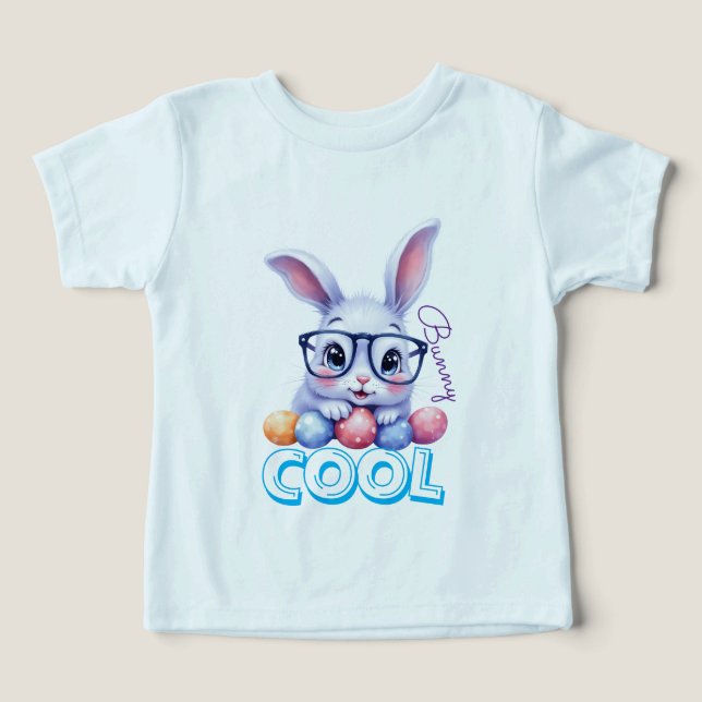 Cool Bunny Easter Personalized Name Kids (Diseño delantero )