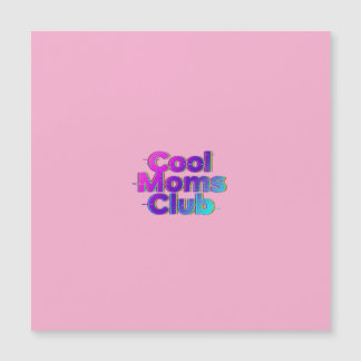 Cool Moms Club Neon Glitch Retro Mother's Day Card