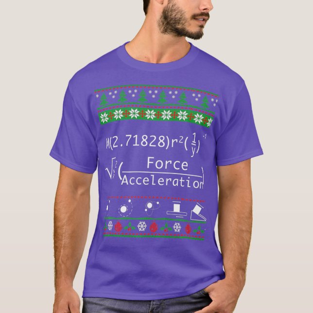 Cool Physics Christmas Sweater Merry Xmas in (Anverso)