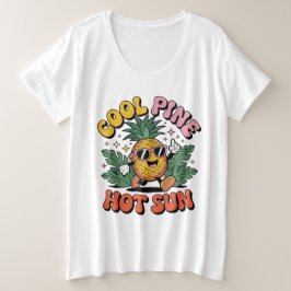 Cool Pine Hot Sun Retro Pineapple Summer Vibes