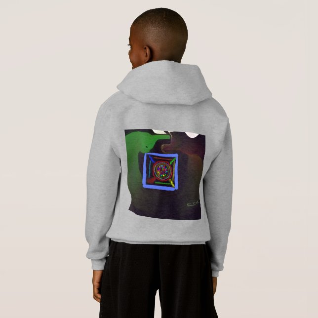Cool View! - Boy's Hoodie (Reverso completo)
