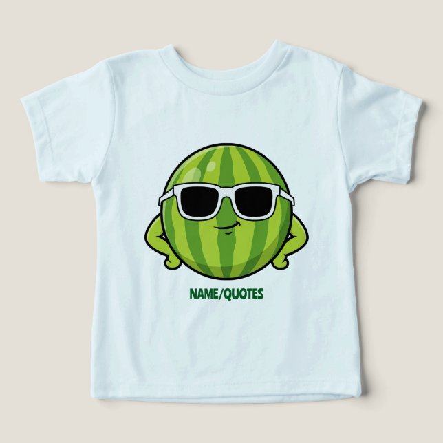 Cool Watermelon Sunglasses Cartoon Graphic (Diseño delantero )