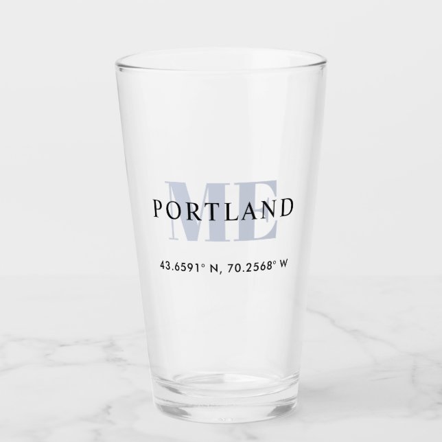 Coordenadas de la ciudad de longitud de la longitu (Anverso)